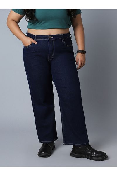 High Star By Styli بالإضافة إلى Düğmeli Yüksek Bel Kot Pantolon