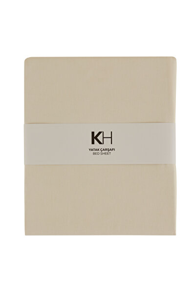 Karaca Home Σεντόνι μονόχρωμο Basic 100% βαμβακερό εκρού