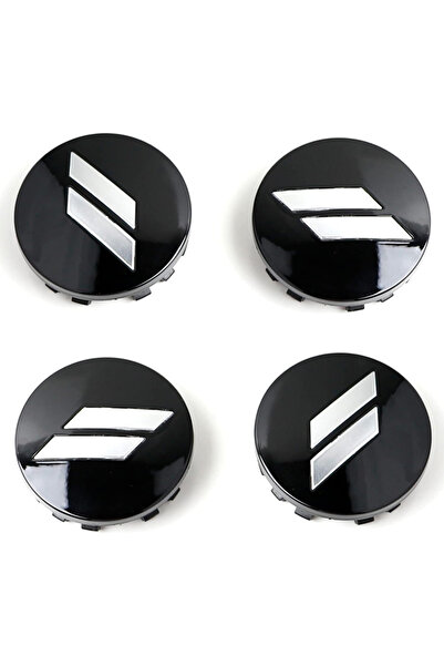 Choice 4 قطع فضية مقاس 63 مم أغطية مركز العجلة وغطاء الحافة وملصق الشعار لسيا...