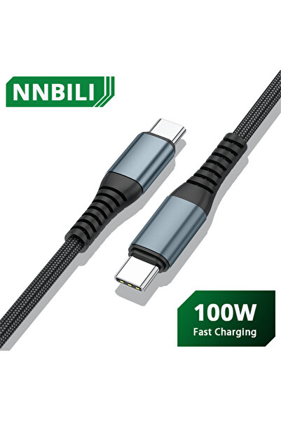 Choice كابل USB-C بطول 2 متر وقوة 100 واط، كابل USB-C إلى USB Type-C بقوة 100...