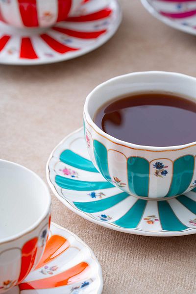 ACAR Marlowe Colorful Teacup Set for 6 People - 220 ml