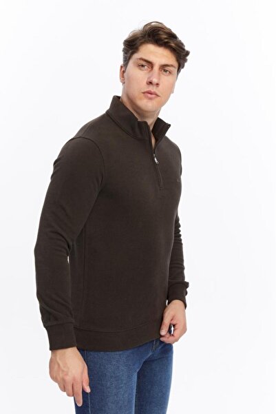 Rey Polo Judge Collar Zippered Thessaloniki Sweater