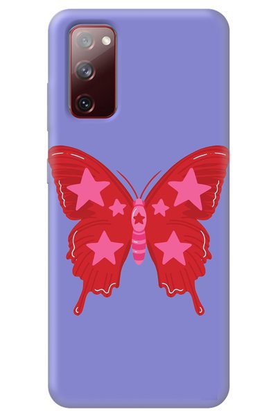 WANNA PROTECT Samsung A02S Lilac Velvet Butterfly Girl Power Patterned Silico...