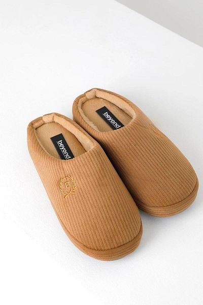 Beyond Ανδρικές παντόφλες σπιτιών Mink Velvet 3cm - Byndkdf01