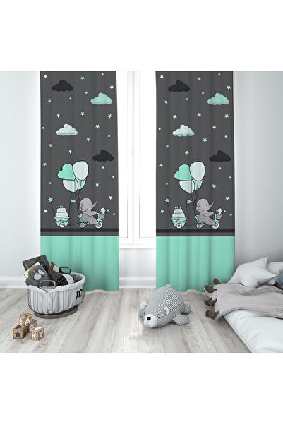 MEKTA HOME Camera bebelușilor și copiilor Elefant drăguț și ziua de naștere C...