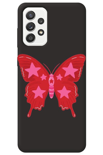 WANNA PROTECT Samsung A53 Black Velvet Butterfly Girl Power Patterned Silicon...