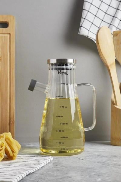 HOMENIVA Gaelon Glass Oil Pot – Borosilicate Oil Vinegar Sauce Pot