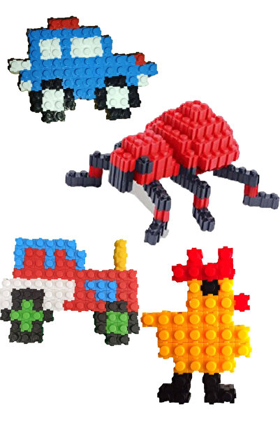 Toyaş مكعبات ملونة 200 قطعة ألعاب تعليمية في صندوق ألعاب البناء