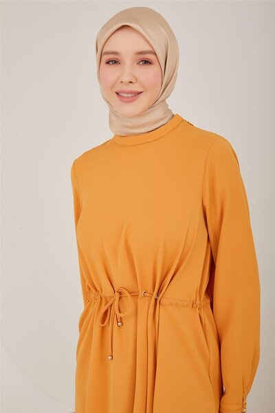 Armine Kuşgözü Ve Tünelli Tunik 23y4436 Karamel