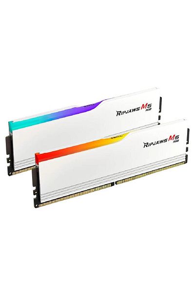 G Skill Gskill Ripjaws M5 Rgb 32Gb (2X16Gb) Ddr5 6000Mhz Cl36 Intel Xmp White Dual Kit Ram