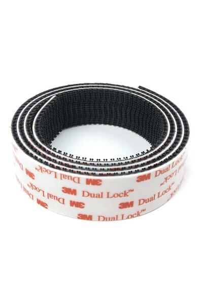 Genel Markalar SJ3550 25MM*1MT SIYAH DUAL LOCK - Süper Güçlü Yapıştırıcı - siyah