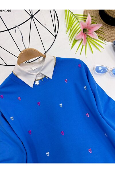 YEDİLALE KÜÇÜK KALP NAKIŞ DETAYLI TUNİK