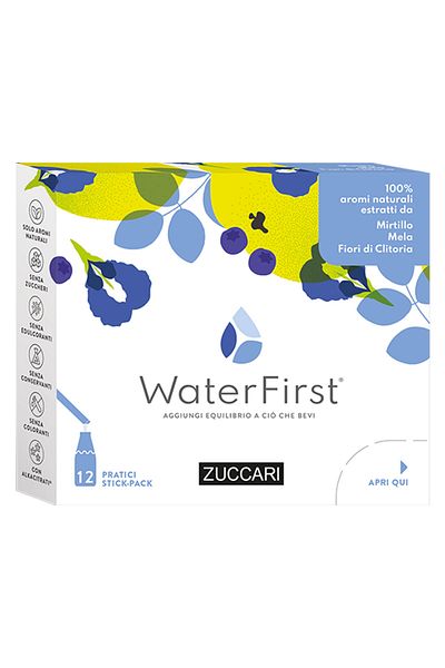 zuccari Waterfirst, Blueberry Apple and Clitoria Flowers, 12 Sticks