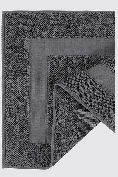 Ecocotton Χαλάκι μπάνιου Kaia Anthracite 100% οργανικό βαμβάκι 60 x 100 cm