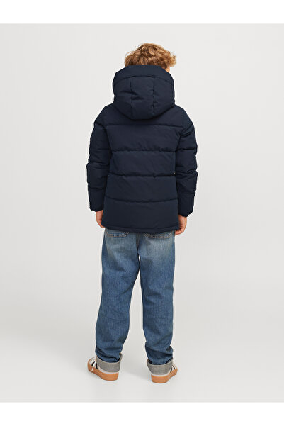 Jack & Jones Jack Jones Jjeotto Puffer Jacket Sn Jnr Kids Navy Blue Coat 12258547 -04