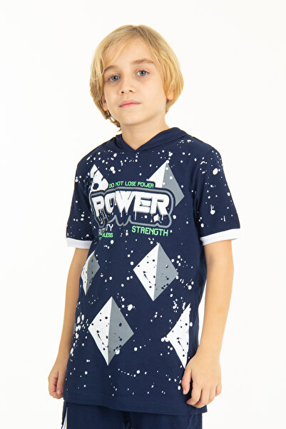 Cansın Mini Μπλουζάκι με κουκούλα για αγόρι 4-14 ετών 14254