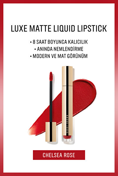 BOBBI BROWN Luxe Matte Liquid Lipstick - 8 Saate Kadar Kalıcı Likit Mat Ruj -...