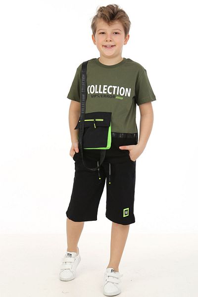 Cansın Mini Boy's Pocketed Shorts Suit 5-9 Years 14098