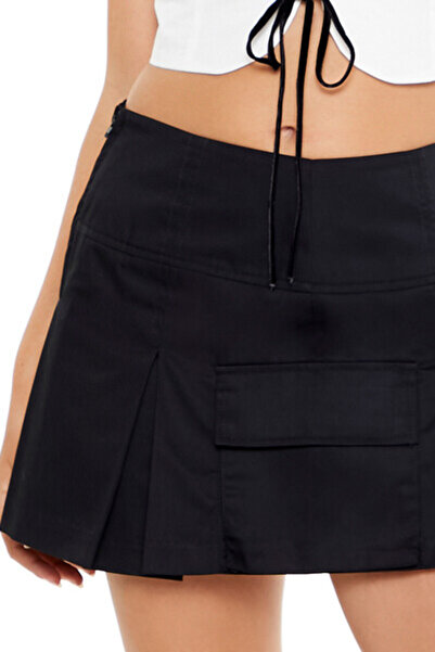 Forever 21 Pileli Kargo Mini Etek
