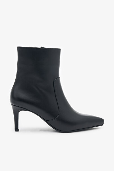 Louis Cardy Anita Siyah Hakiki Deri Kadın Topuklu Bot
