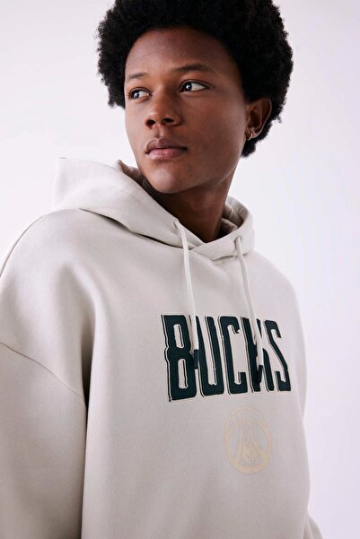 DeFacto Z6053 Milwaukee Bucks Oversize Fit Sweat Shirt