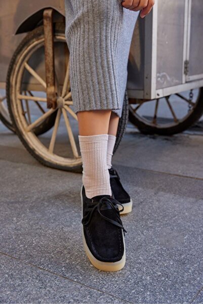 NILUFARR James Чорні жіночі туфлі з натуральної шкіри на шнурівці