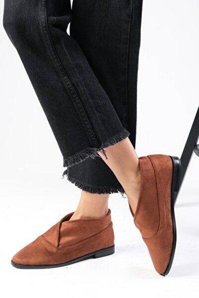 Mio Gusto Ежедневни равни дамски обувки от еластичен велур Clarisse