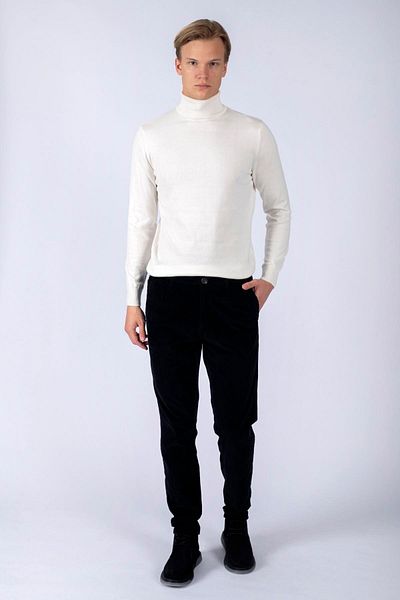 Lee Cooper Ανδρικό υφαντό παντελόνι Rodger μαύρο
