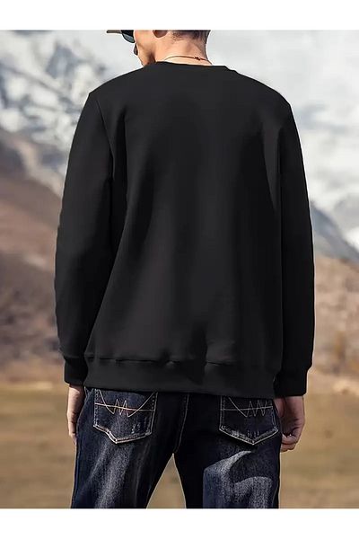 Karatopak Unisex Raised Oversize Crew Neck Sweatshirt