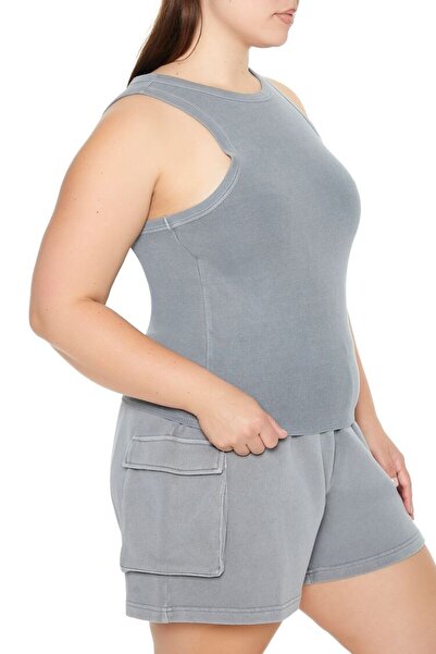 Forever 21 Plus Size Örgü Crop Top