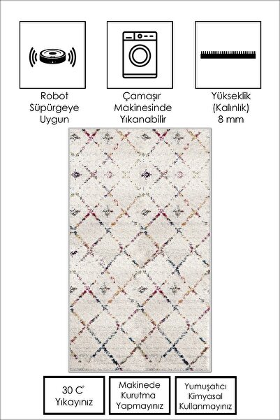 West Home Dijital Baskı Yıkanabilir Kaymaz Taban Leke Tutmaz Mutfak Halısı Salon Halısı Ve Yolluk