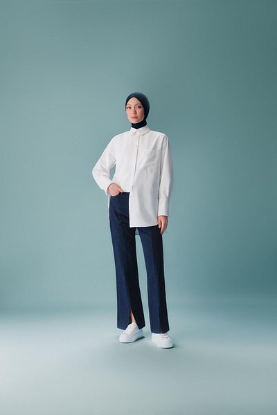 Armine Παντελόνι Indigo Denim - Μοντέλο 24yd3405
