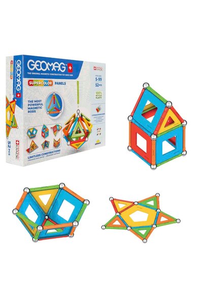 GEOMAG Supercolor Renkli Manyetik Çubuklar - 52 Parça