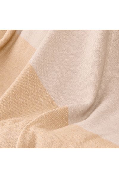 Evidea Soft Carta Jacquard Scotch Tv Blanket - Beige - 130X170 cm