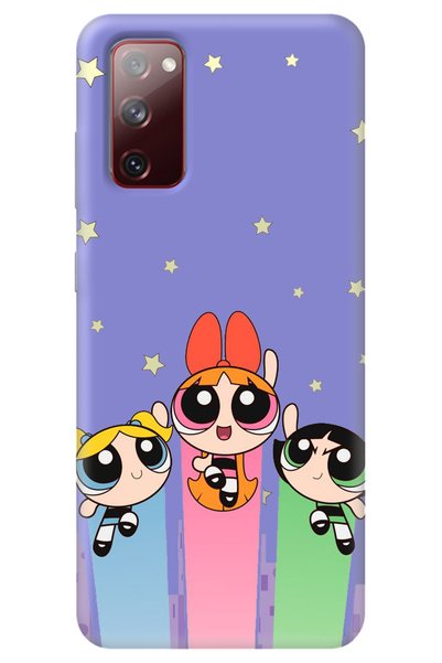 WANNA PROTECT Samsung A02S Lilac Velvet Puff Girl Power Patterned Silicone Ph...