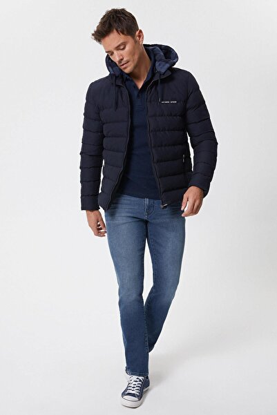 Lee Cooper Glory Men's Puffer Jacket Dark Navy Blue