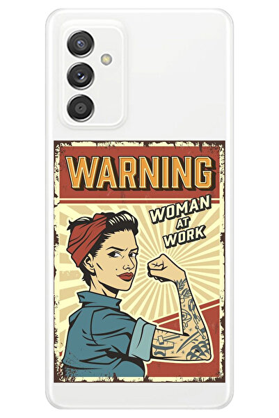 WANNA PROTECT حافظة هاتف سامسونج جالاكسي S24 بلس شفافة من السيليكون بنمط تحذي...