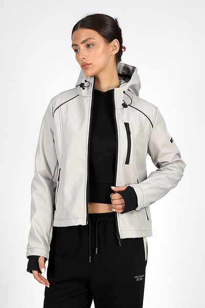 Lee Cooper Jolie Women's Gray Coat