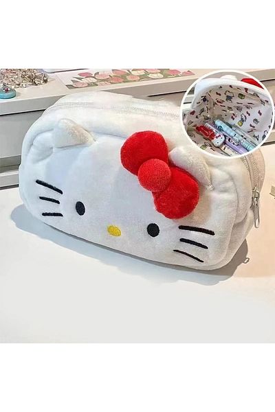 Choice HelloKitty plush pencil Case Anime Sanrio Kawaii Cosmetic Storage Bags Y2K Cartoon Pencil Case Gi...