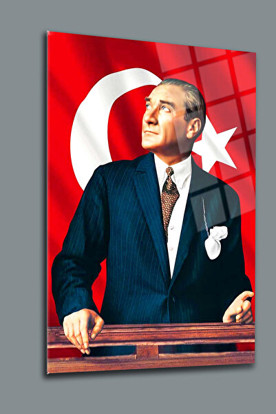 glassartdesign Atatürk Sticlă Tablo 120
