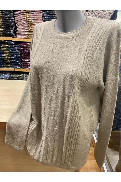 TCR Kadın Triko Yuvarlak Yaka Kardelen Kazak