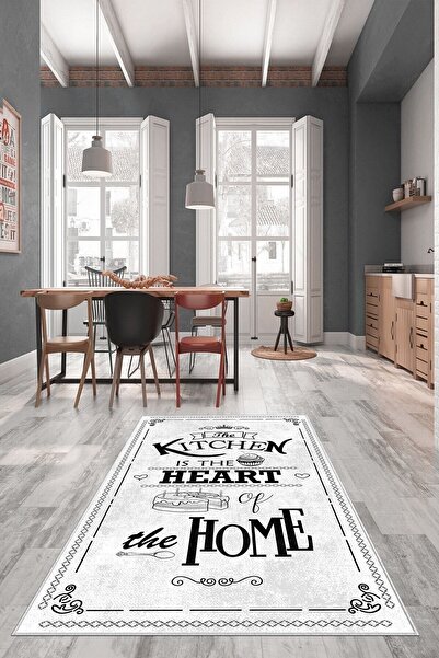 West Home Dijital Baskılı Yıkanabilir Kaymaz Taban Mutfak Halısı