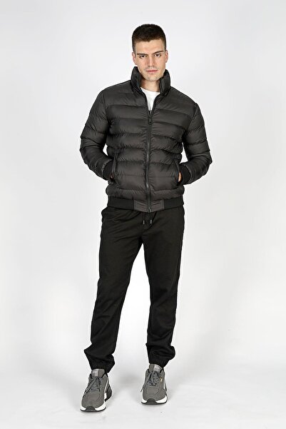 Lee Cooper Juno Men's Mock Neck Inflatable Jacket Black