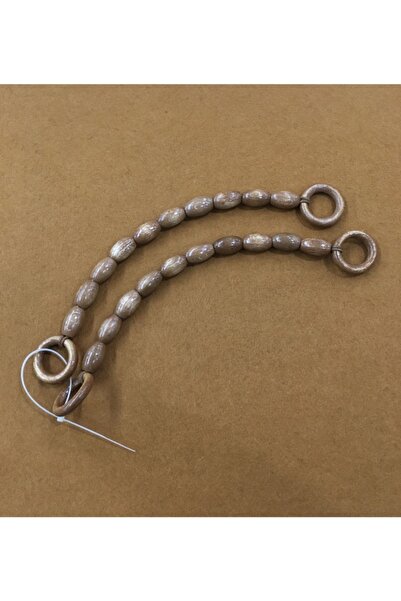 karantuhafiye Bag Handle Wooden Beaded Almond Model