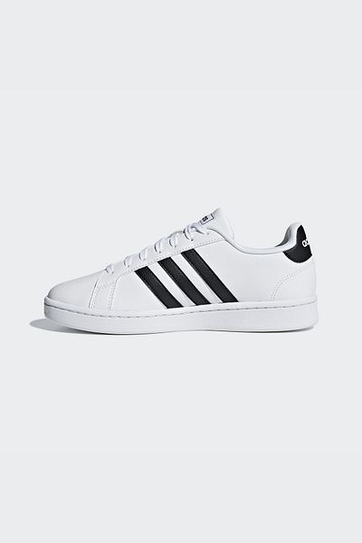 adidas Grand Court- Black and White Women's Sneaker Shoes100403391