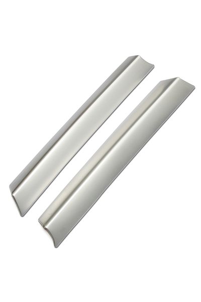 Choice High quality 2PCS Stainless steel For Volvo S60 /S60L/ V60/ XC60 cup holder armrest box silver de...