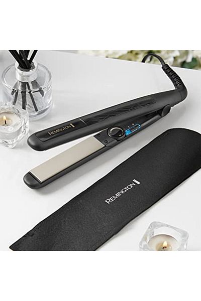 Remington مكواة فرد الشعر السيراميكية S3500 U1 230، لون أسود