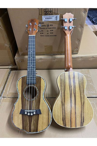 EGMENT Cstyle Bubınga Tree - Professional Concert Ukulele and Sheath Plectrums Gift