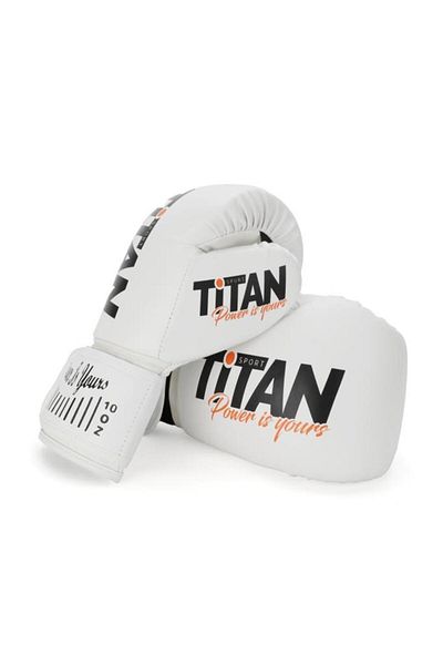 Titan Sport Titan Sport Model 2 White Boxing Gloves+Gears Set
