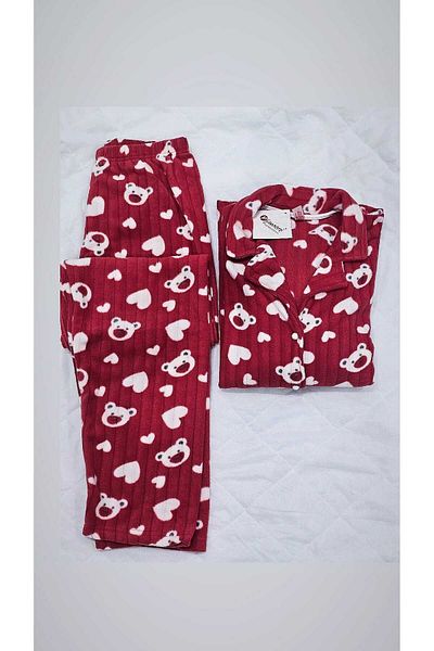Pijamoni بدلة بيجامة تيدي بير ويلسوفت للسيدات 5615-17